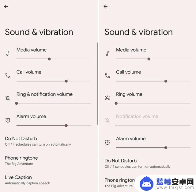 谷歌终于要把Android系统通知和铃声分成不同的音量条