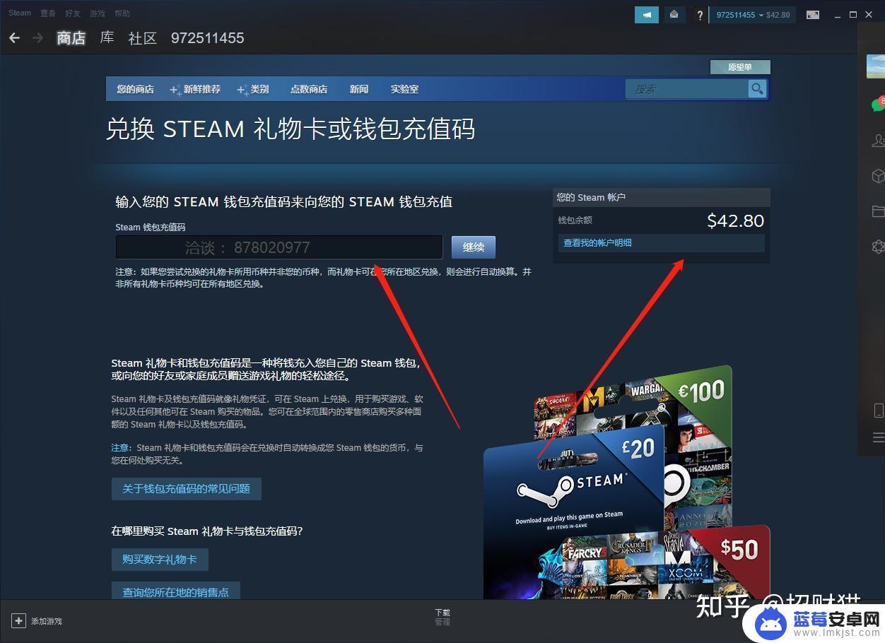 steam礼物卡怎么用(steam礼物卡用不了)