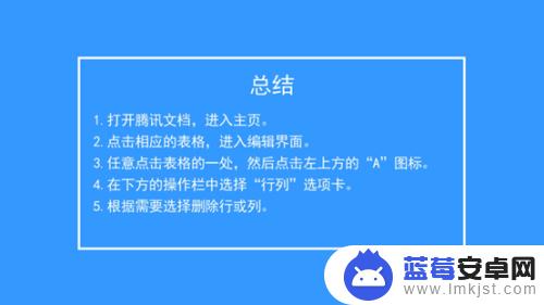 手机腾讯文档怎么空行 如何在腾讯文档中删除指定行或列的单元格？