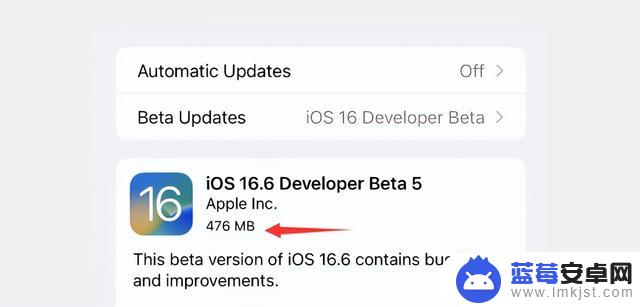 iOS 16.6 beta 5 内测已发布，基带升级了