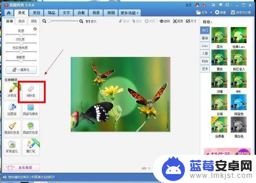 插花消除里面蝴蝶怎么消除 照片修图去掉不想要的部分教程