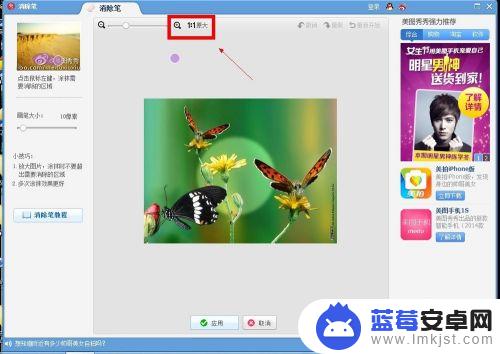 插花消除里面蝴蝶怎么消除 照片修图去掉不想要的部分教程