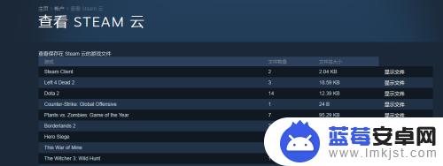 设置steam云存档 Steam云存档位置在哪