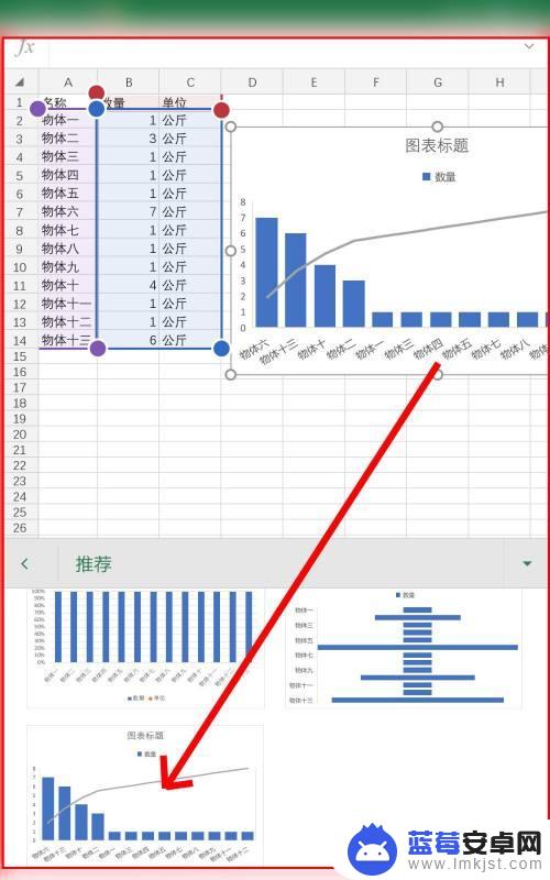 手机怎么制作图表 手机Excel表格如何生成图表