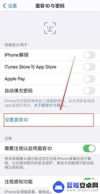 苹果手机面容解锁怎么设置 iPhone手机面部解锁功能设置教程