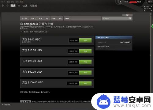 steam付款usd 在stream上面充值美元的方法