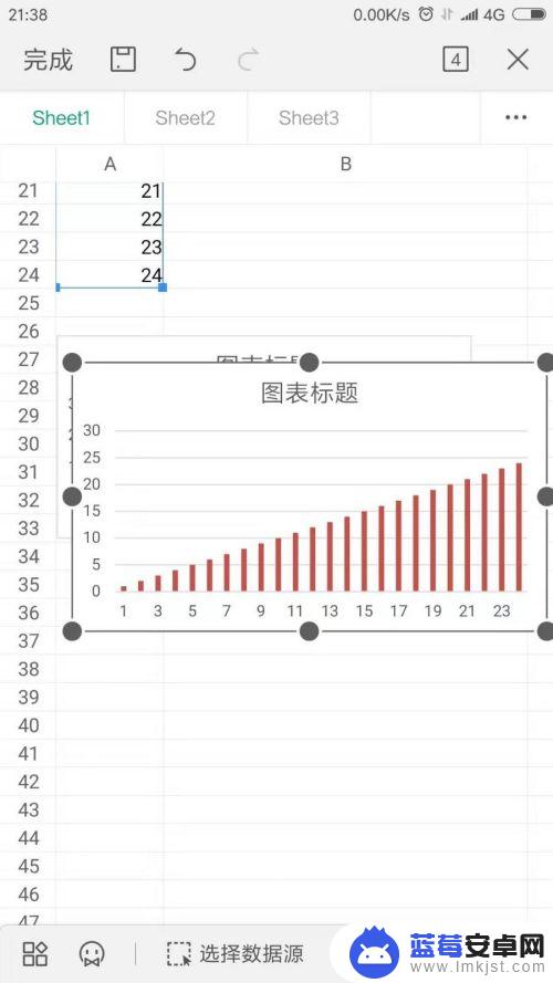 手机上图表怎么设置 手机WPS表格如何插入散点图