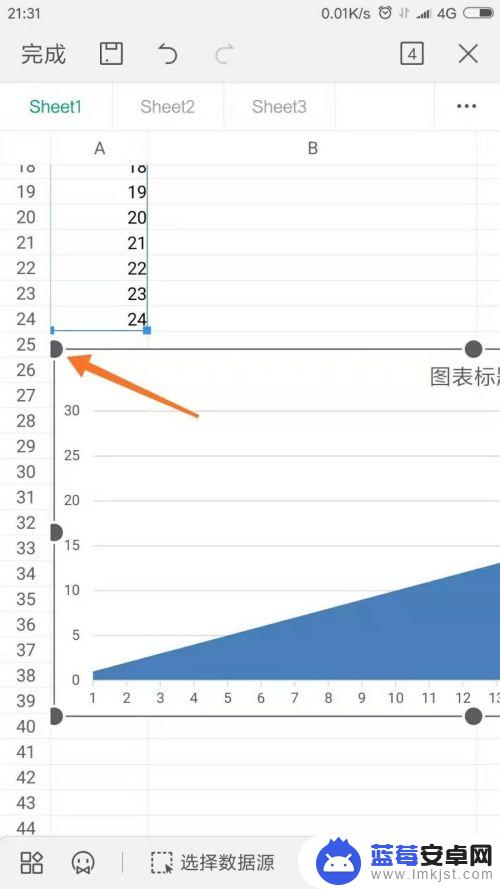 手机上图表怎么设置 手机WPS表格如何插入散点图