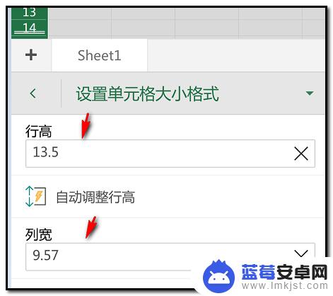 手机excel表格怎么调整行宽 手机上如何设置Microsoft excel行高与列宽