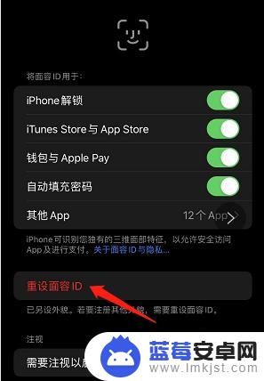 苹果手机已有面容怎么重设 苹果手机面容ID重设步骤