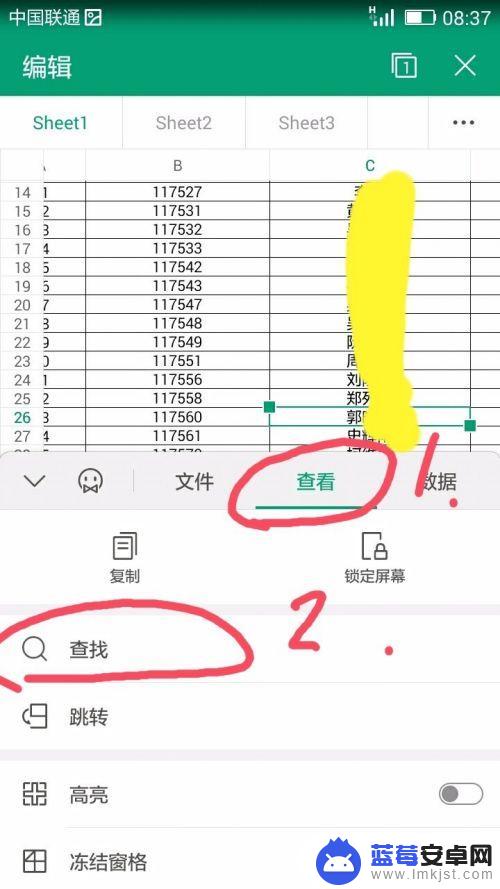 手机上表格如何查找 手机怎样在Excel表格中查找特定信息