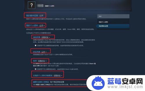 steam隐私状态怎么设置 Steam隐私设置教程