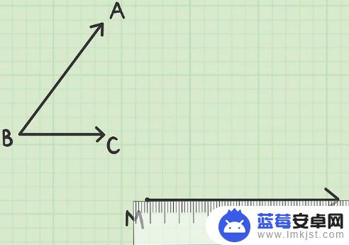 怎么用手机画角 圆规画同样的角技巧