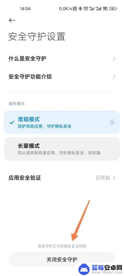 小米手机的安全守护怎么进行单次授权 小米手机安全模式关闭方法