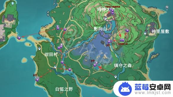 原神里紫晶块的位置 《原神》紫晶块采集路线攻略