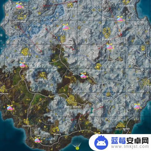 pubg维寒迪刷机点 维寒迪滑翔机刷新点位置