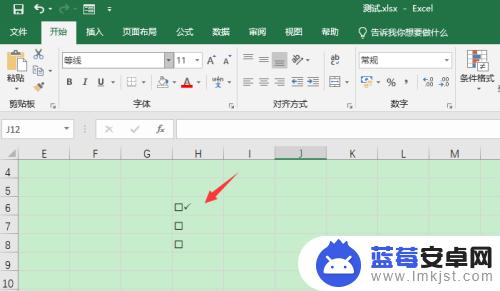 方框带个√怎么打出来excel Excel表格中√标记符号