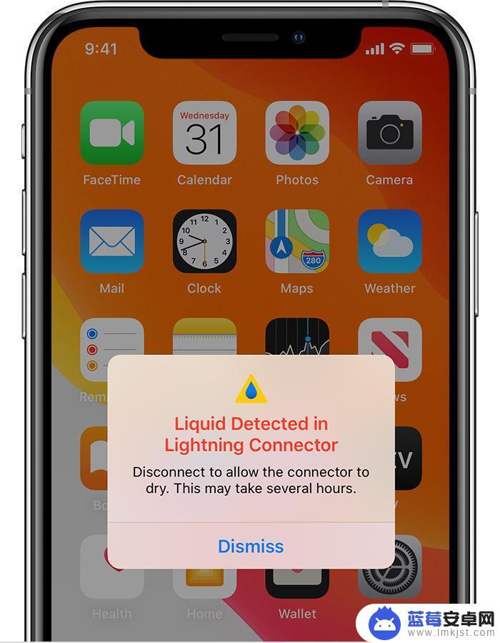 iphone显示闪电接口有液体无法充电是啥 iPhone 12 充电时出现闪电接口检测到液体怎么修复