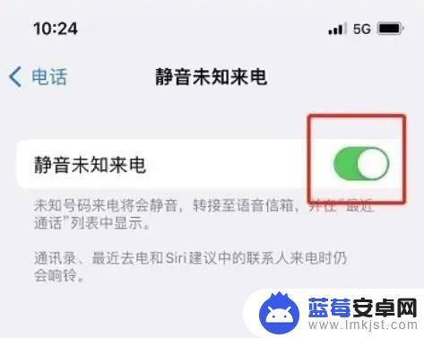 苹果手机怎么把某个人的电话设为静音 如何在苹果手机上将未知来电设置为静音