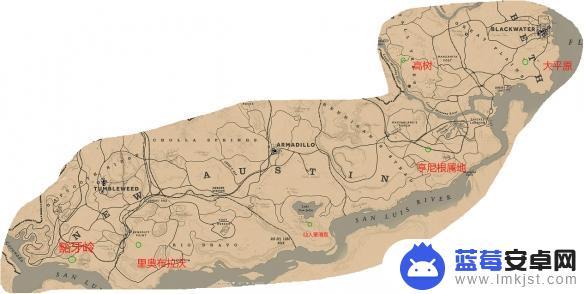 荒野大镖客营地分布 荒野大镖客2线上营地分布一览