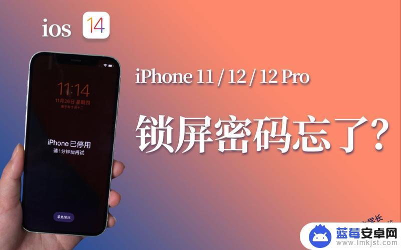 苹果12手机忘记密码锁屏了怎么办 iPhone12忘记密码怎么办才能解锁