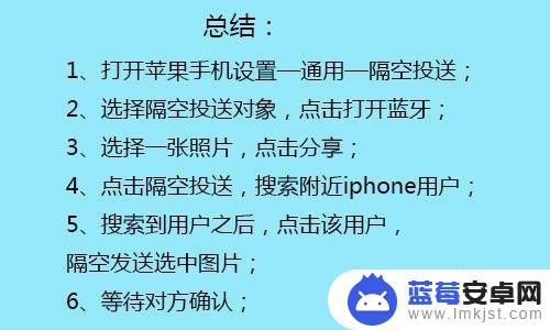 苹果手机怎么照片隔空投送 iPhone苹果手机如何使用隔空投送功能传送图片