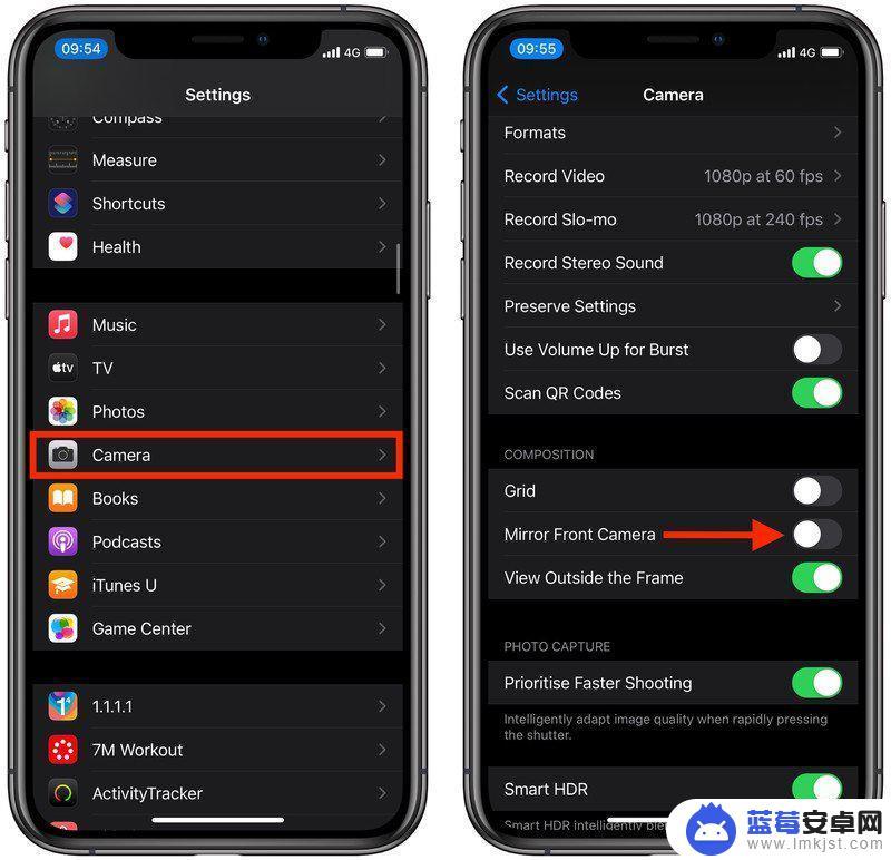 苹果手机相机镜像 iOS 14 如何开启 iPhone 自带相机的镜像自拍功能