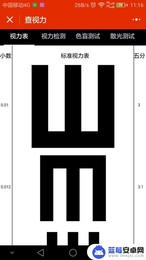 手机自测视力表 在家如何使用手机微信进行视力测试
