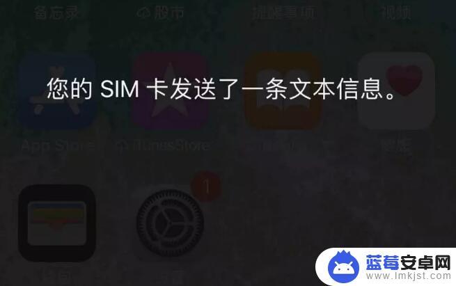 苹果手机出现sim卡发送了一条新的 iPhone SIM 卡发送文本信息提示解决方法