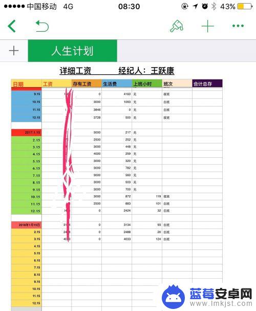 苹果手机如何编辑工资表 苹果手机自带办公表格如何使用