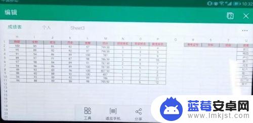手机上如何横着看文件 安卓手机WPS表格怎么横向展示文档内容