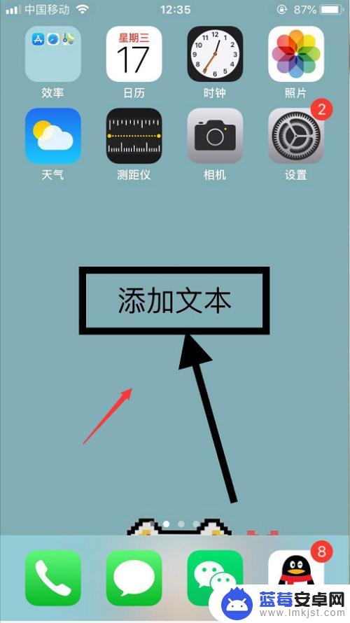 苹果手机如何置顶文字图片 iPhone手机如何给照片添加文字