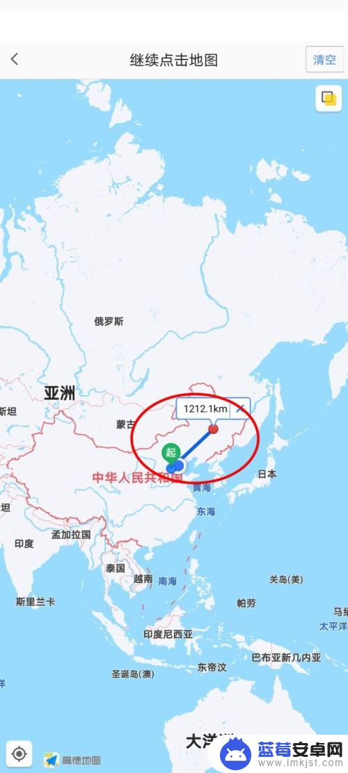 手机高德地图怎么量距离 高德地图测距工具使用方法