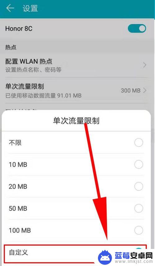 怎么设置流量能用手机热点 手机热点流量使用限制设置步骤