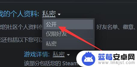 steam个人资料公开怎么设置 steam资料公开教程