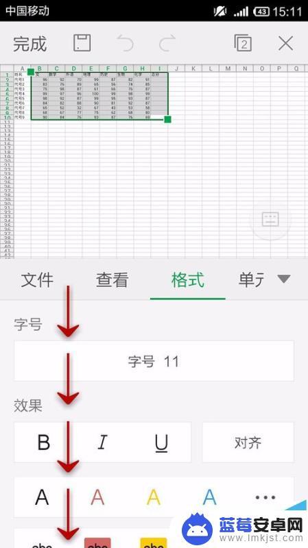 手机里的表格怎么设置字体 手机WPS Office表格中的数据字体设置方法