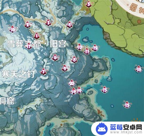 原神绯红玉髓地图 原神绯红玉髓位置一览攻略