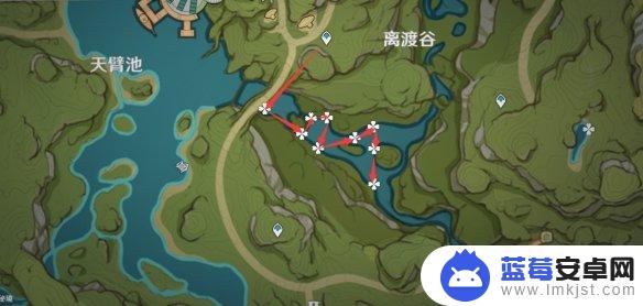 原神水莲的采集路线 原神须弥月莲采集地点图