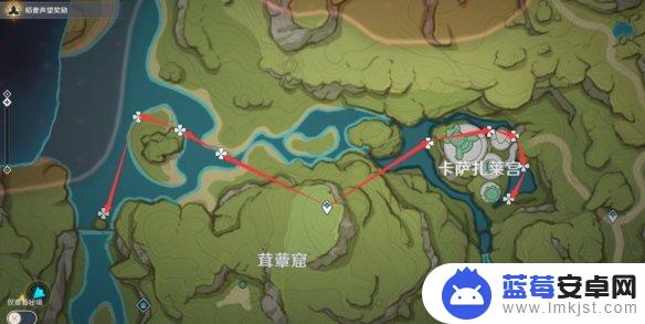 原神水莲的采集路线 原神须弥月莲采集地点图