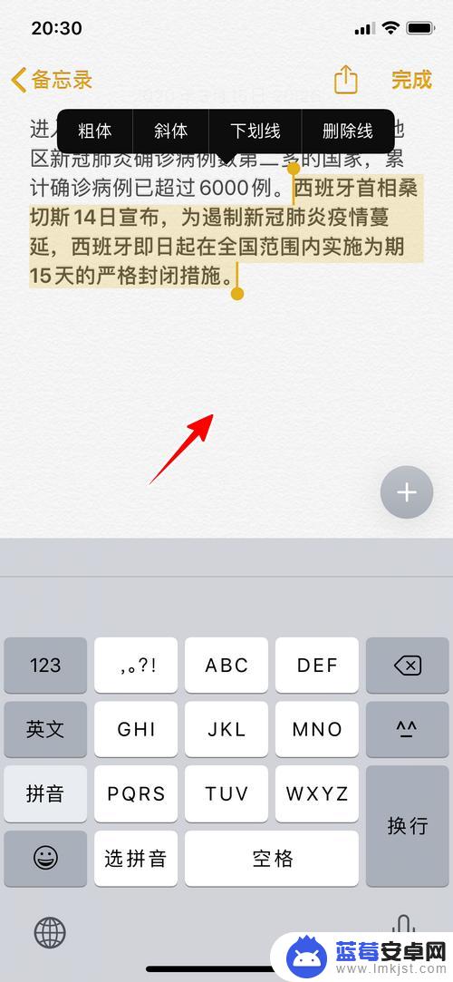 iphone备忘录怎么弄成字都一样 苹果手机备忘录字体格式设置方法