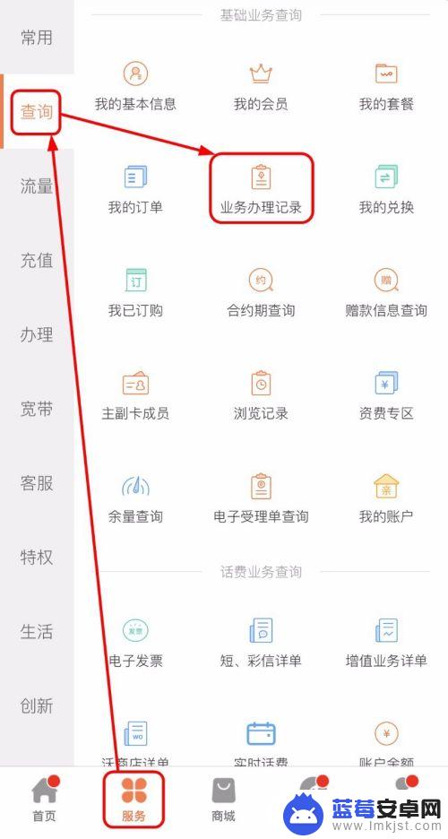 怎么查手机阅读业务记录 如何查询手机业务办理情况