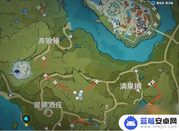 原神采摘蒲公英 蒲公英采集路线图分享