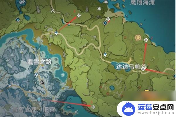 原神采摘蒲公英 蒲公英采集路线图分享