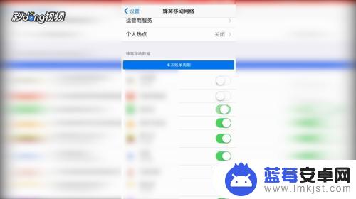 苹果手机移动数据如何开关 苹果手机如何开启和关闭移动数据