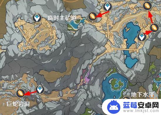 原神琥珀石位置图 原神石珀全采集路线图和位置分布图