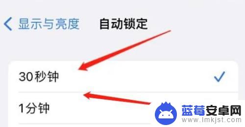 手机看视频30秒自动锁屏怎么设置 iPhone怎么设置30秒自动锁屏