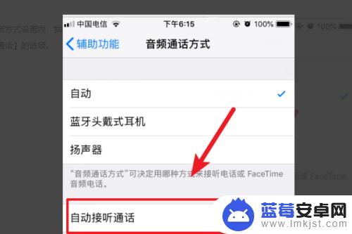 苹果手机怎么设置接听声音 苹果手机接听方式设置教程