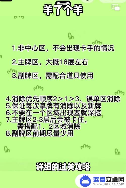 羊了个羊如何判定留牌区和消除区 羊了个羊怎么通关攻略