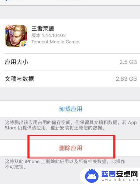 苹果手机怎么清除王者荣耀占用的空间内存 苹果手机王者荣耀缓存清理方法