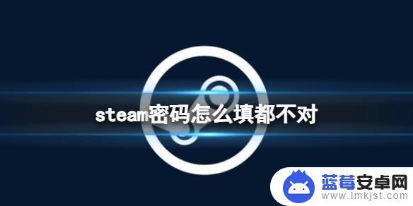 steam密码没错为什么说错误 Steam密码错误无法登录解决方法